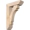 Ekena Millwork Merced Slat Smooth Bracket w/ Offset Brace, Douglas Fir, 5 1/2"W x 18"D x 26"H BKT0604X18X26MRC06SDF - alternate 1